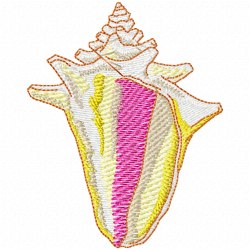 Seashell Embroidery Design 7